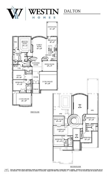2D floor plan layout of this home in Parmer Ranch, Georgetown, TX (Image 3).