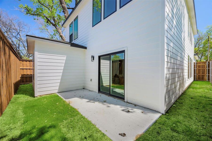 Exterior details and patio area of a home in , Dallas (Image 4). Exterior details and patio area of a home in , Dallas (Image 4).