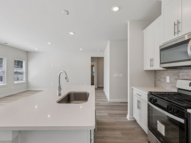 Skip takeout and prep dinner in the well-appointed kitchen.