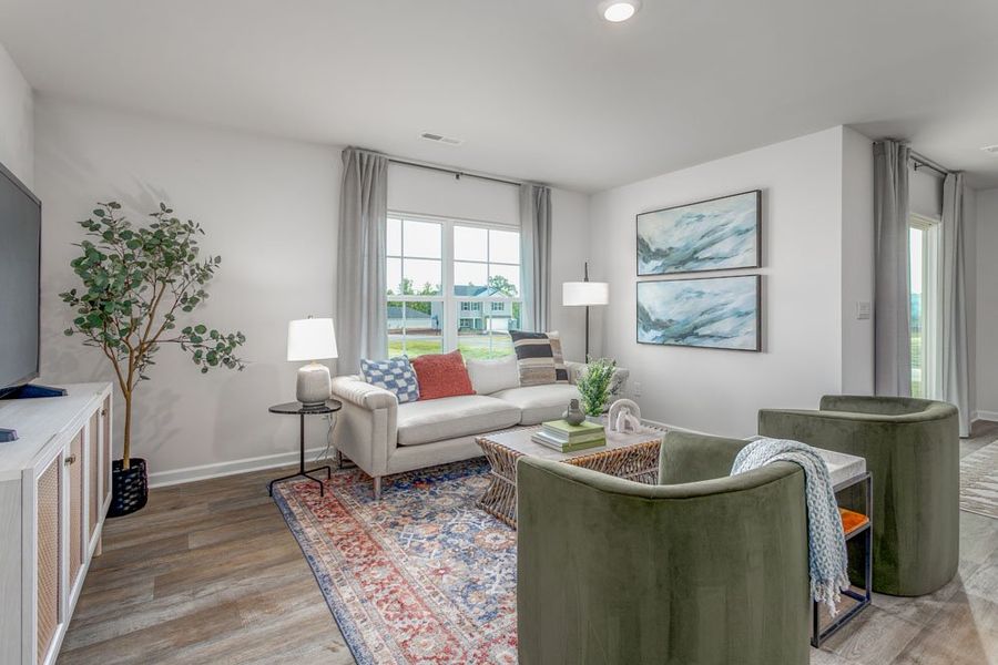 Representative furnished interior of a home built from the Cali by D.R. Horton in The Manors at Riley's Meadow, Haw River (Image 12).