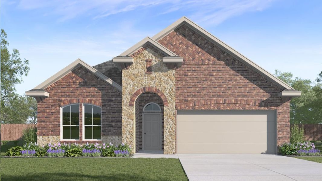 Representative exterior photo of a completed home built from the Avery by D.R. Horton in The Landing at Hidden Lakes, McKinney, TX (Image 22). Representative exterior photo of a completed home built from the Avery by D.R. Horton in The Landing at Hidden Lakes, McKinney, TX (Image 22).