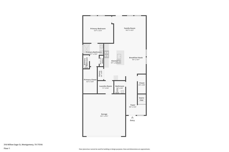 2D floor plan layout of this home in Pine Lake Cove - Traditional Series, Montgomery, TX (Image 3). 2D floor plan layout of this home in Pine Lake Cove - Traditional Series, Montgomery, TX (Image 3).