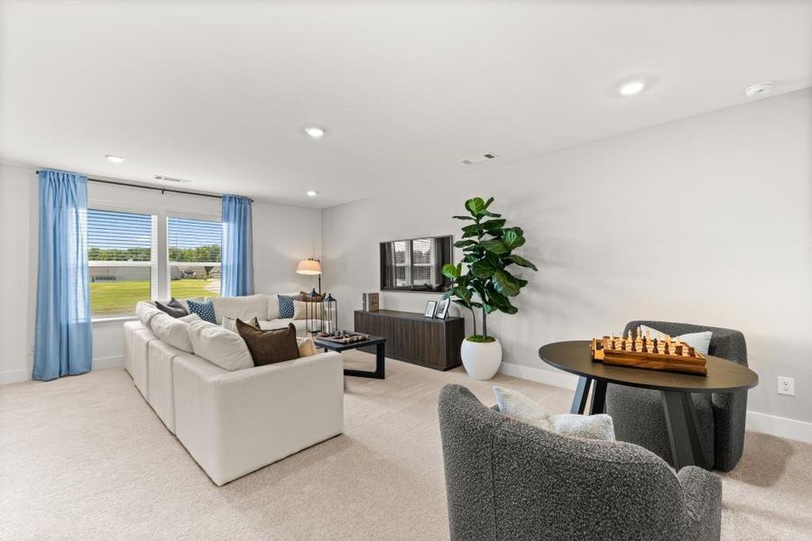 Furnished interior view inside a new home in Twelve Parks 55+, Sharpsburg (Image 24).