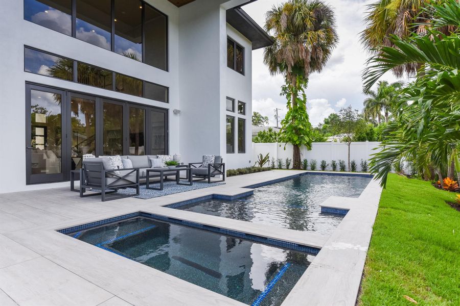 Furnished interior view inside a new home in , Boca Raton (Image 13). Furnished interior view inside a new home in , Boca Raton (Image 13).