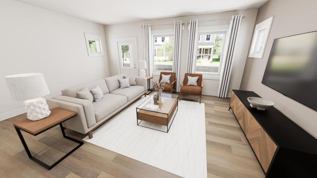 Furnished interior view inside a new home in Allen Park, Raleigh (Image 3).