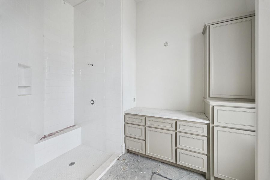 Progress photo from December 2025 - guest bathroom