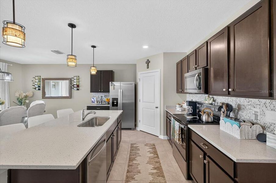 Furnished interior view inside a new home in , San Antonio (Image 16). Furnished interior view inside a new home in , San Antonio (Image 16).