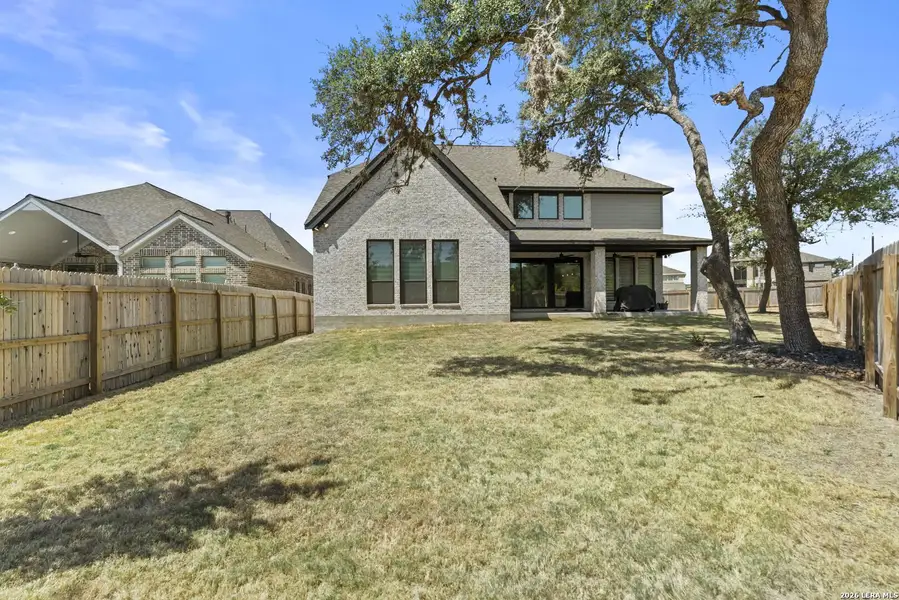 Exterior details and patio area of a home in Kallison Ranch, San Antonio (Image 4).