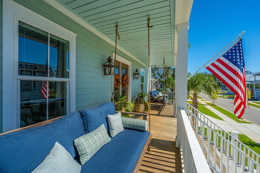 Exterior details and patio area of a home in , Charleston (Image 21).