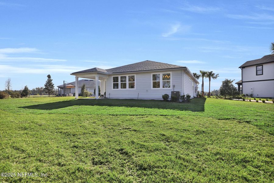 Exterior details and patio area of a home in Murray Farms, Middleburg (Image 34).