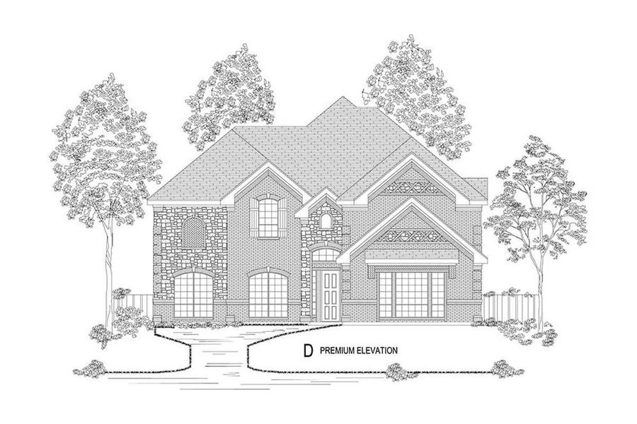 Representative rendering of the exterior for the Bellacrest FSW (w/Media) by First Texas Homes (Image 8). Representative rendering of the exterior for the Bellacrest FSW (w/Media) by First Texas Homes (Image 8).