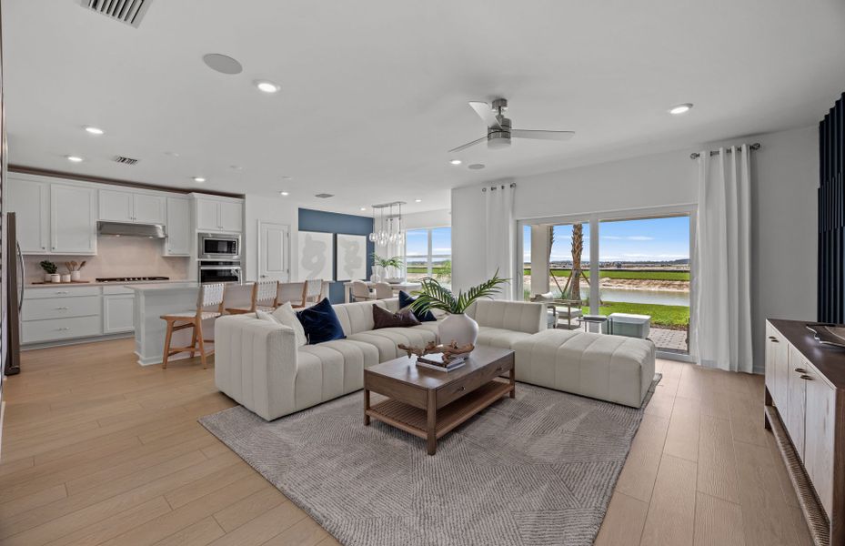 Furnished interior view inside a new home in Reagan Landing, Bradenton (Image 12).
