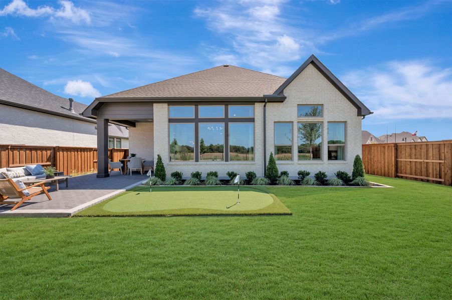 Representative exterior details of a home built from the The Daisy by David Weekley Homes in Mantua Point Classics, Van Alstyne (Image 4).