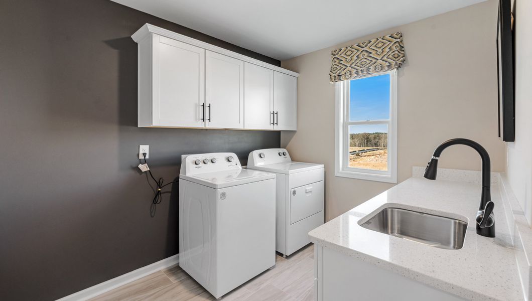 Furnished interior view inside a new home in Sunset Summits, Spartanburg (Image 24). Furnished interior view inside a new home in Sunset Summits, Spartanburg (Image 24).