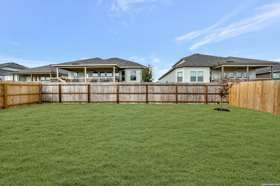 Exterior details and patio area of a home in Greenspoint Heights, Seguin (Image 4).
