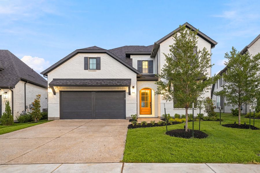 Front exterior of a new home in Brookhollow West, Prosper, TX, highlighting curb appeal (Image 26).