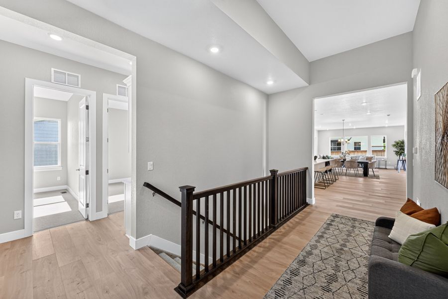 Furnished interior view inside a new home in Trailstone, Arvada (Image 5).