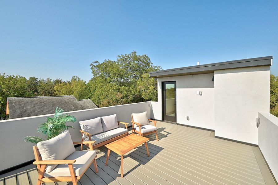 1 of 2 roof top decks, this one with view of city 1 of 2 roof top decks, this one with view of city