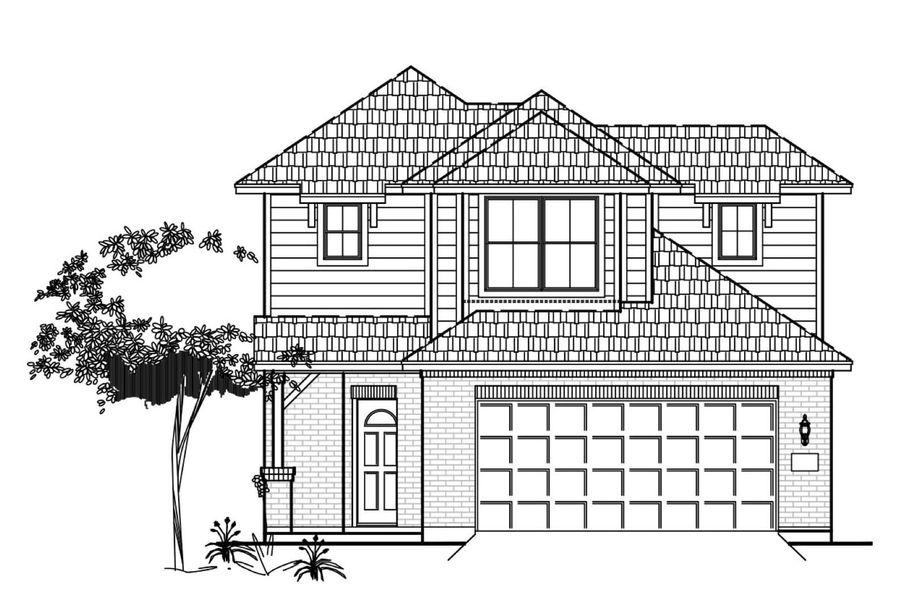 Representative rendering of the exterior for the Plan 1866 by Cyrene Homes (Image 2). Representative rendering of the exterior for the Plan 1866 by Cyrene Homes (Image 2).