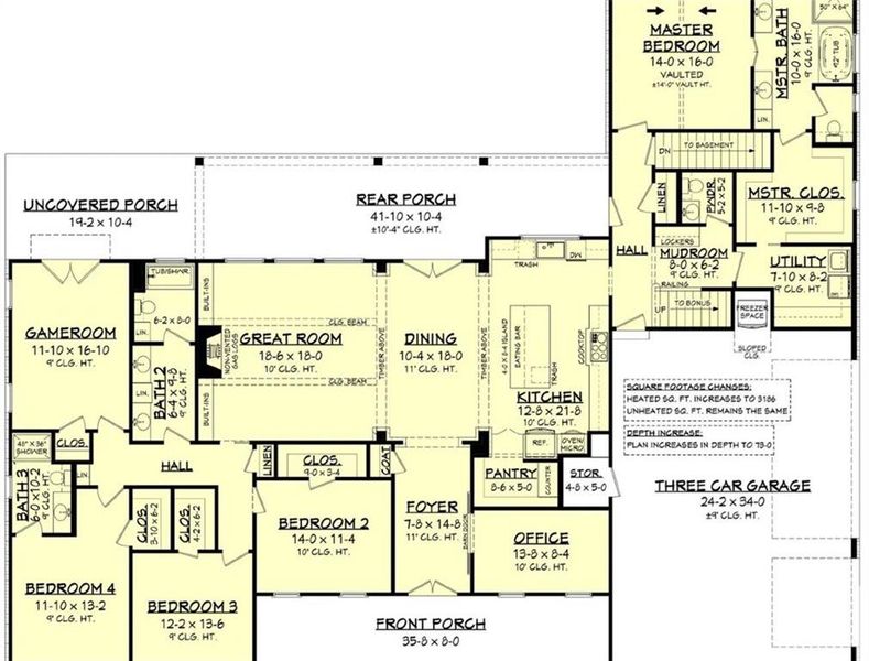 2D floor plan layout of this home in , Ball Ground, GA (Image 7).