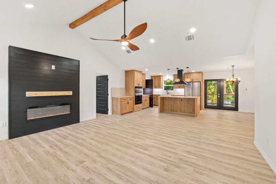 Furnished interior view inside a new home in , Point Blank (Image 12).