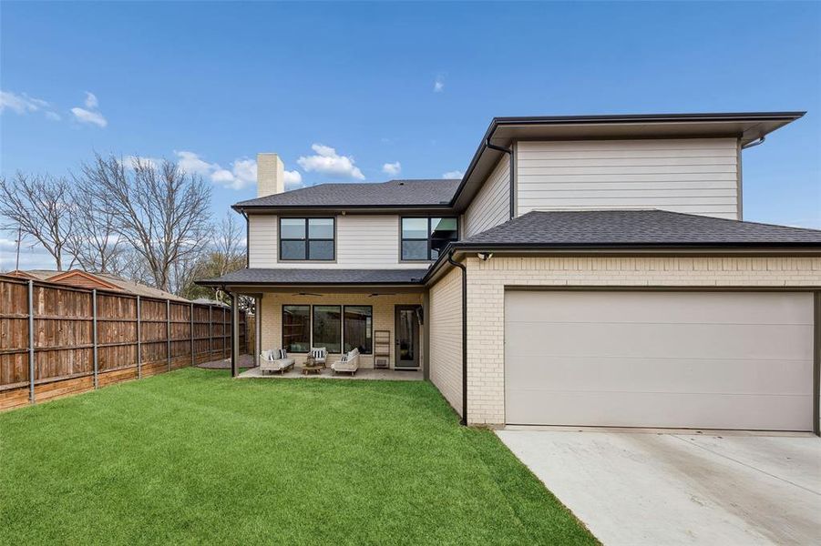 Exterior details and patio area of a home in , Dallas (Image 21). Exterior details and patio area of a home in , Dallas (Image 21).
