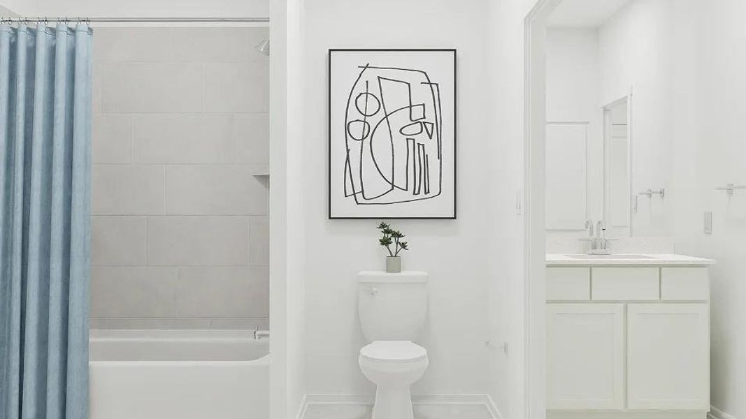 Furnished interior view inside a new home in , Salado (Image 15).