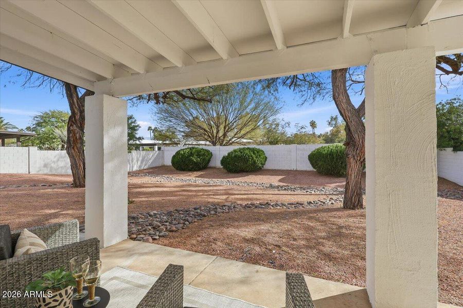 View from patio View from patio