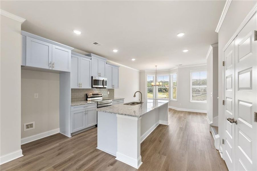 Furnished interior view inside a new home in Towns at Enclave, Lawrenceville (Image 13).