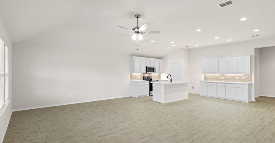 Representative exterior photo of a completed home built from the Austin by Impression Homes in Keeneland, Aubrey, TX (Image 9).