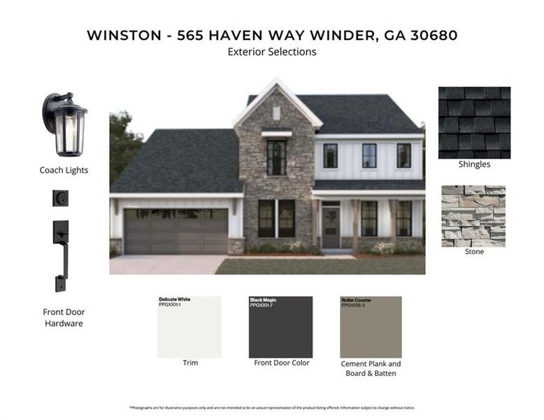 Sample of building materials used in homes in Stonehaven, Winder (Image 3).