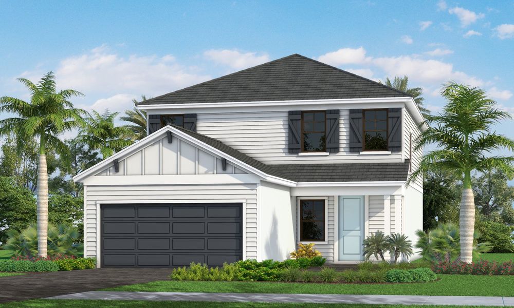 Representative exterior photo of a completed home built from the Honor by Neal Communities in Palm Grove, Bradenton, FL (Image 22).