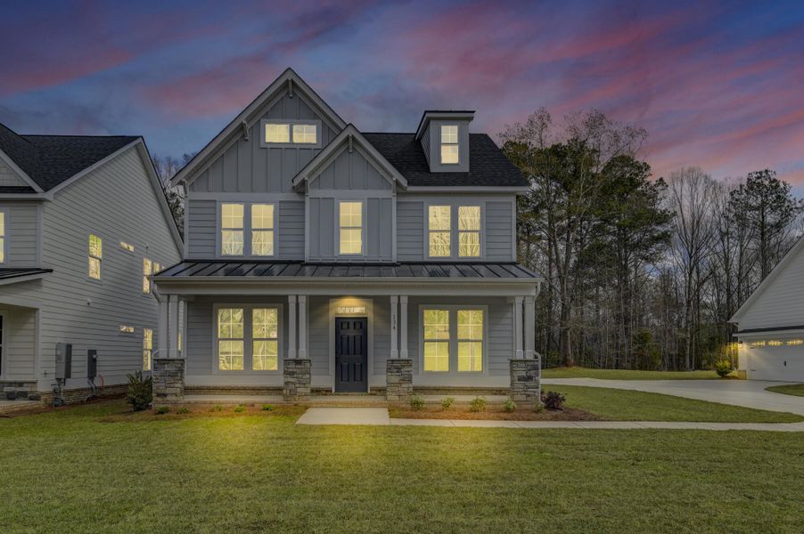 Front exterior of a new home in Clubside Reserve at Summerlake, Lexington, SC, highlighting curb appeal (Image 30).