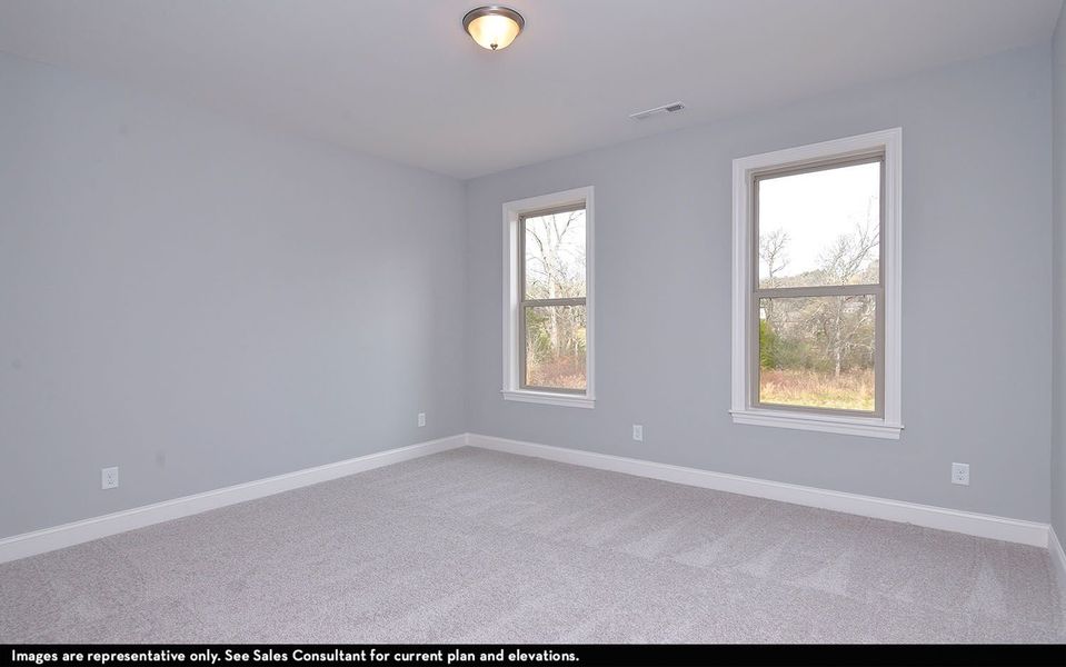 Representative unfurnished interior of a home built from the Augusta II by CastleRock Communities in Belvoir, Fairview (Image 23).