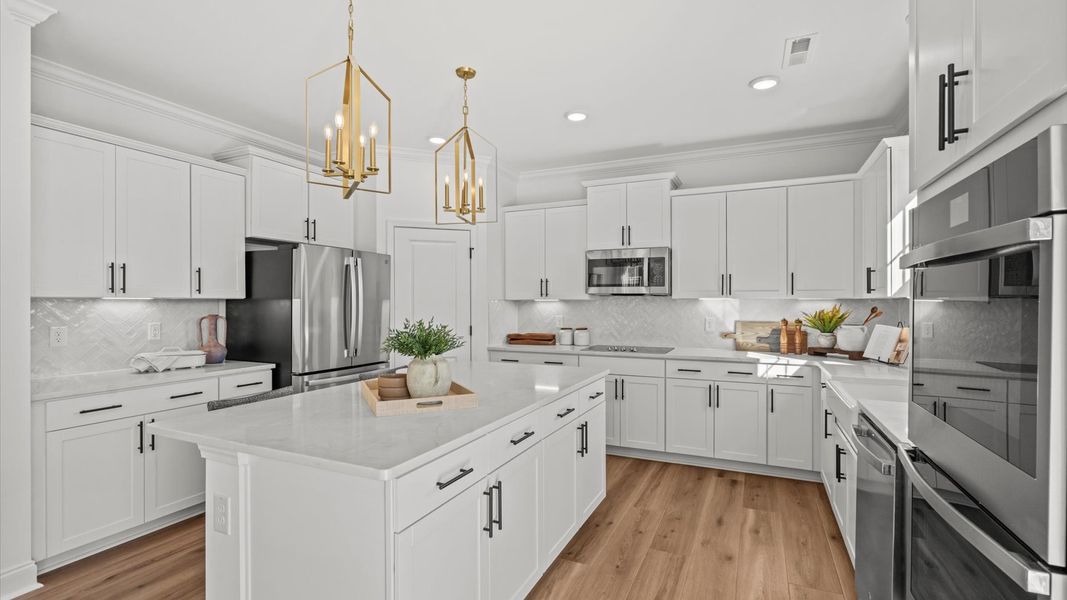 Furnished interior view inside a new home in Weavers Pointe, Zebulon (Image 11).