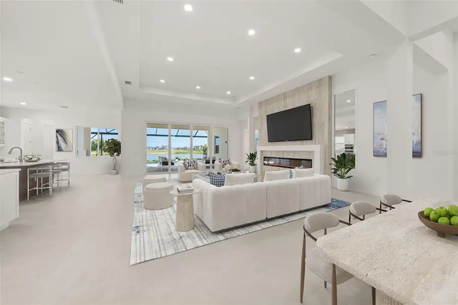 Furnished interior view inside a new home in , Sarasota (Image 7).