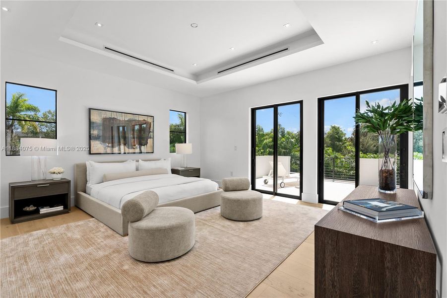 Furnished interior view inside a new home in , Miami (Image 29).