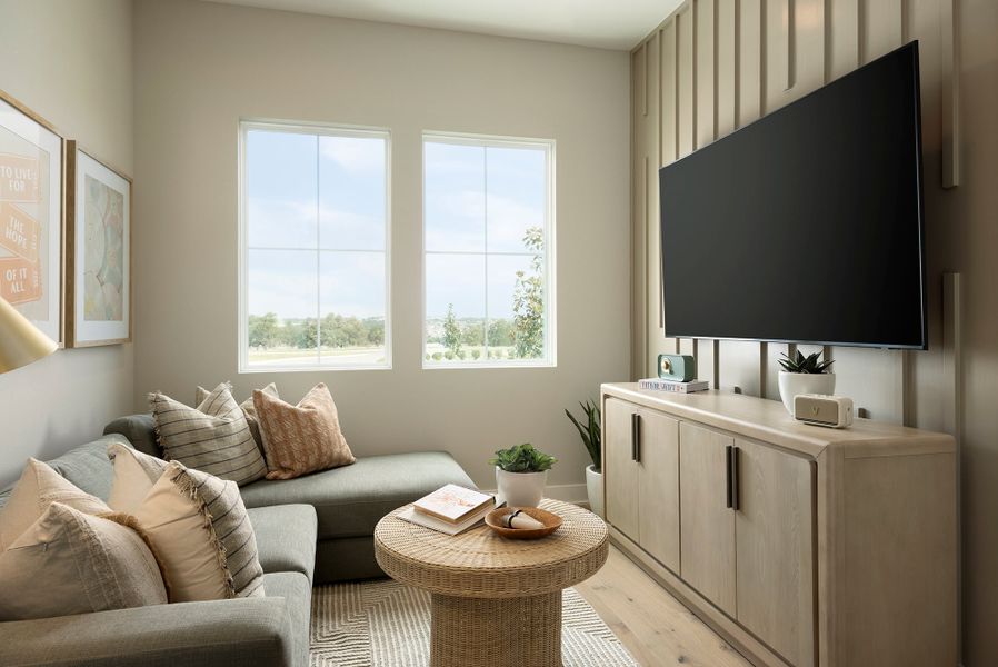 Representative furnished interior of a home built from the 5001 by Risewell Homes in Freedom at Anthem, Kyle (Image 13). Representative furnished interior of a home built from the 5001 by Risewell Homes in Freedom at Anthem, Kyle (Image 13).