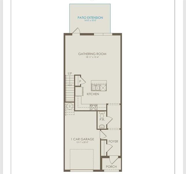 2D floor plan layout of this home in Everton, Lantana, FL (Image 3).
