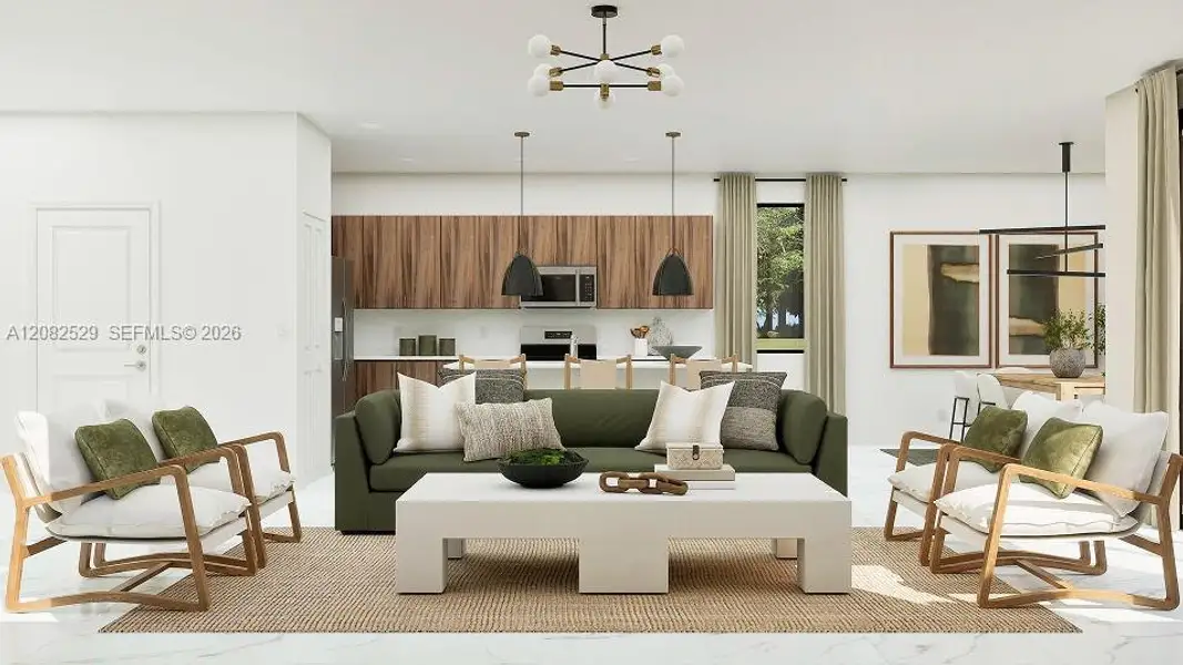 Furnished interior view inside a new home in Solterra, Sunrise (Image 7).