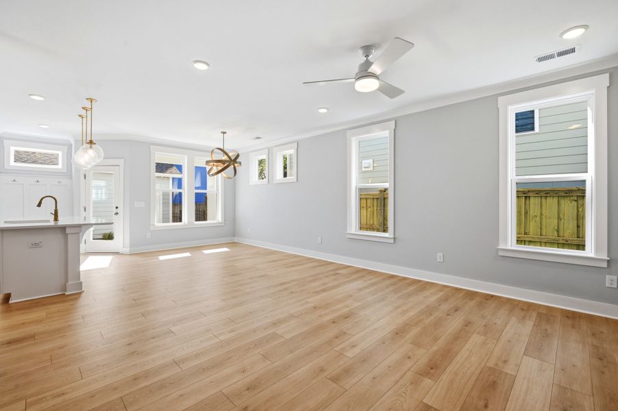Representative unfurnished interior of a home built from the The Remington by RobuckHomes in Downtown Wilmington Collective, Wilmington (Image 28). Representative unfurnished interior of a home built from the The Remington by RobuckHomes in Downtown Wilmington Collective, Wilmington (Image 28).