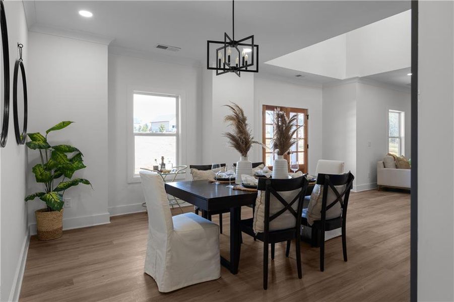 Furnished interior view inside a new home in , Social Circle (Image 10).