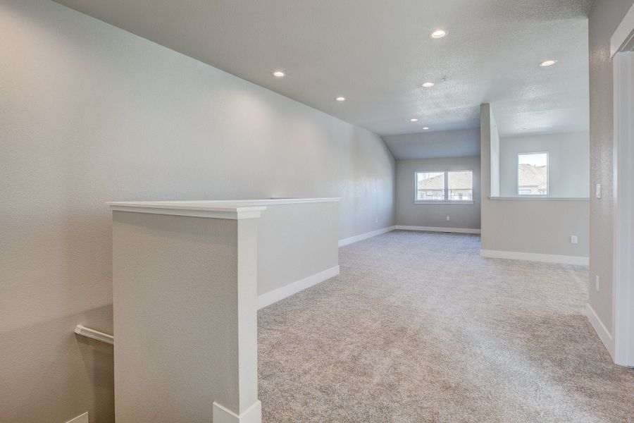 Representative unfurnished interior of a home built from the The Addison 2 by Landmark Homes in Highlands at Fox Hill, Longmont (Image 21). Representative unfurnished interior of a home built from the The Addison 2 by Landmark Homes in Highlands at Fox Hill, Longmont (Image 21).