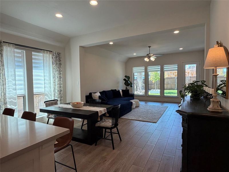 Framing Views of the Covered Patio and Private Back Yard Making It Ideal for Entertaining or Relaxing Framing Views of the Covered Patio and Private Back Yard Making It Ideal for Entertaining or Relaxing