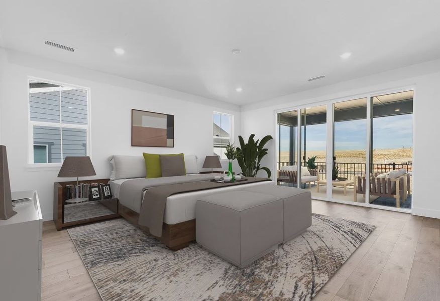 Homesite 3707 Primary Bedroom - Virtually Staged - 9 of 15