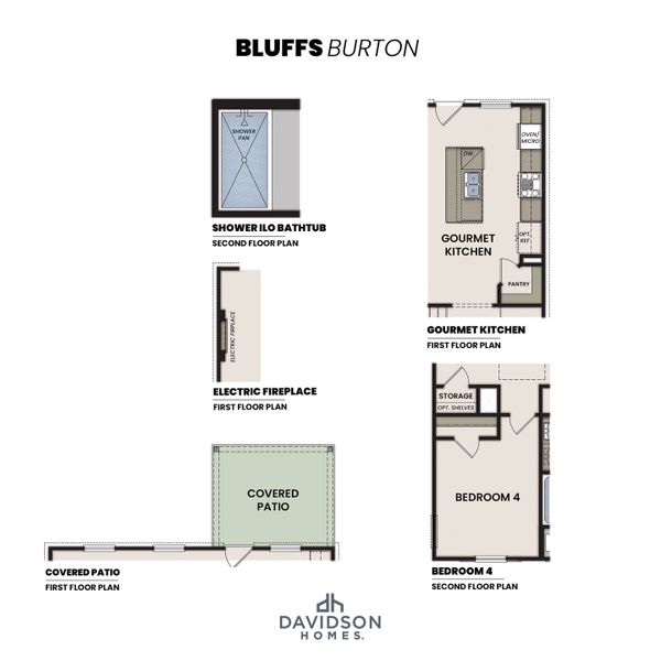 2D floor plan layout for the The Burton B by Davidson Homes LLC in Greene Farms, Cartersville, GA (Image 4). 2D floor plan layout for the The Burton B by Davidson Homes LLC in Greene Farms, Cartersville, GA (Image 4).