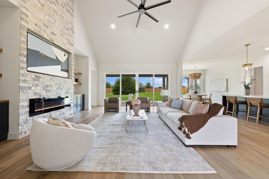 Furnished interior view inside a new home in , Red Oak (Image 11).