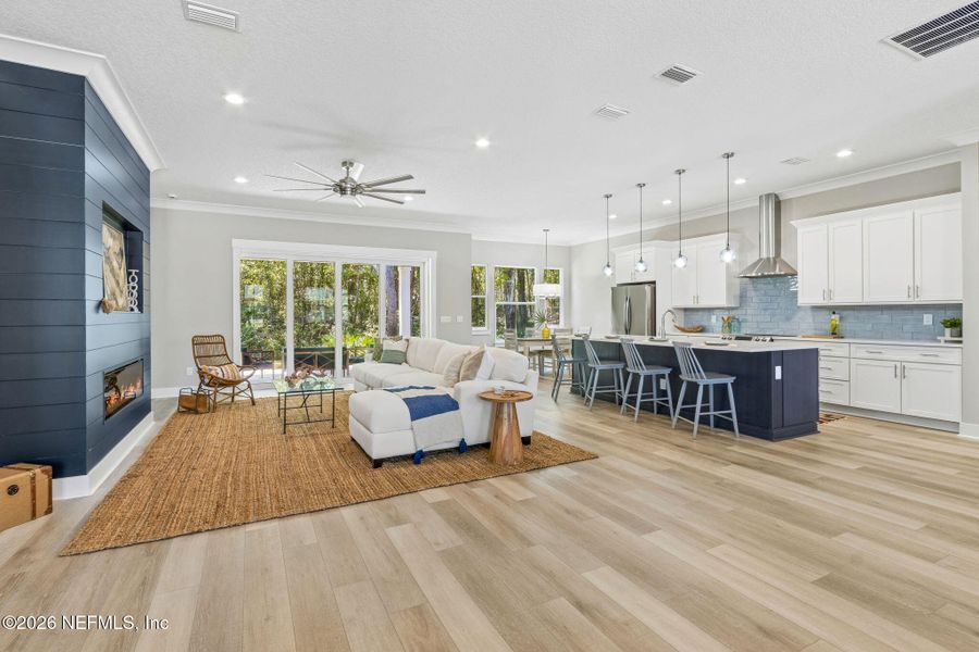 Furnished interior view inside a new home in , Yulee (Image 11).