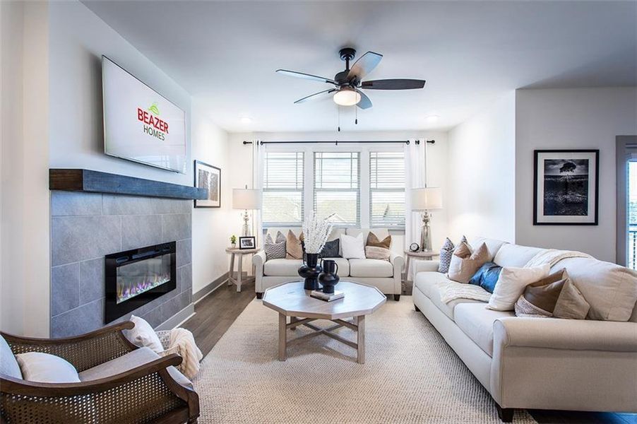 Furnished interior view inside a new home in , Cumming (Image 21).