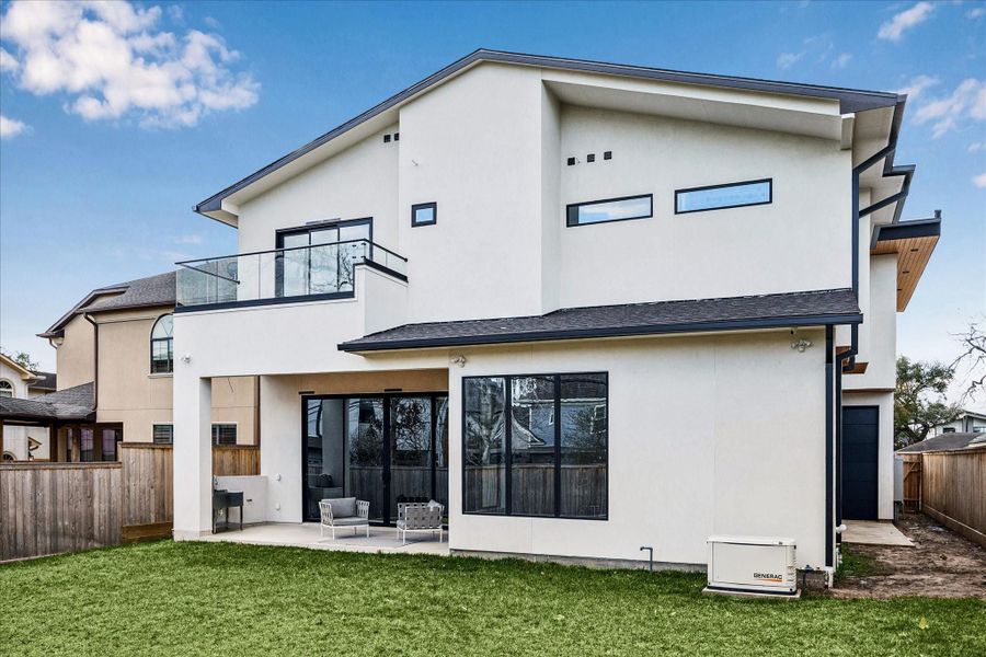 Exterior details and patio area of a home in , Houston (Image 27).